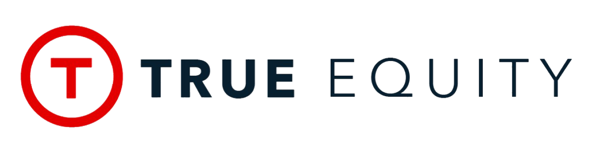True Equity logo with a red T inside a red circle to the left of the text.