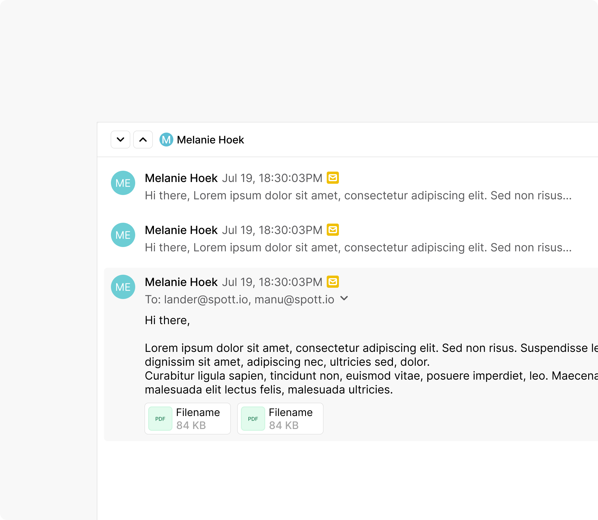 Unified conversation view