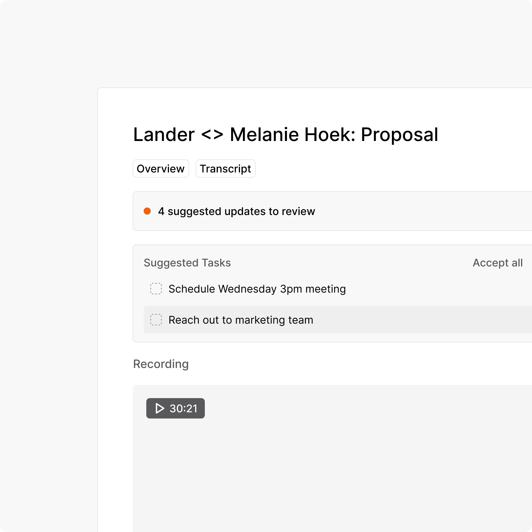 Revisit conversations with full context