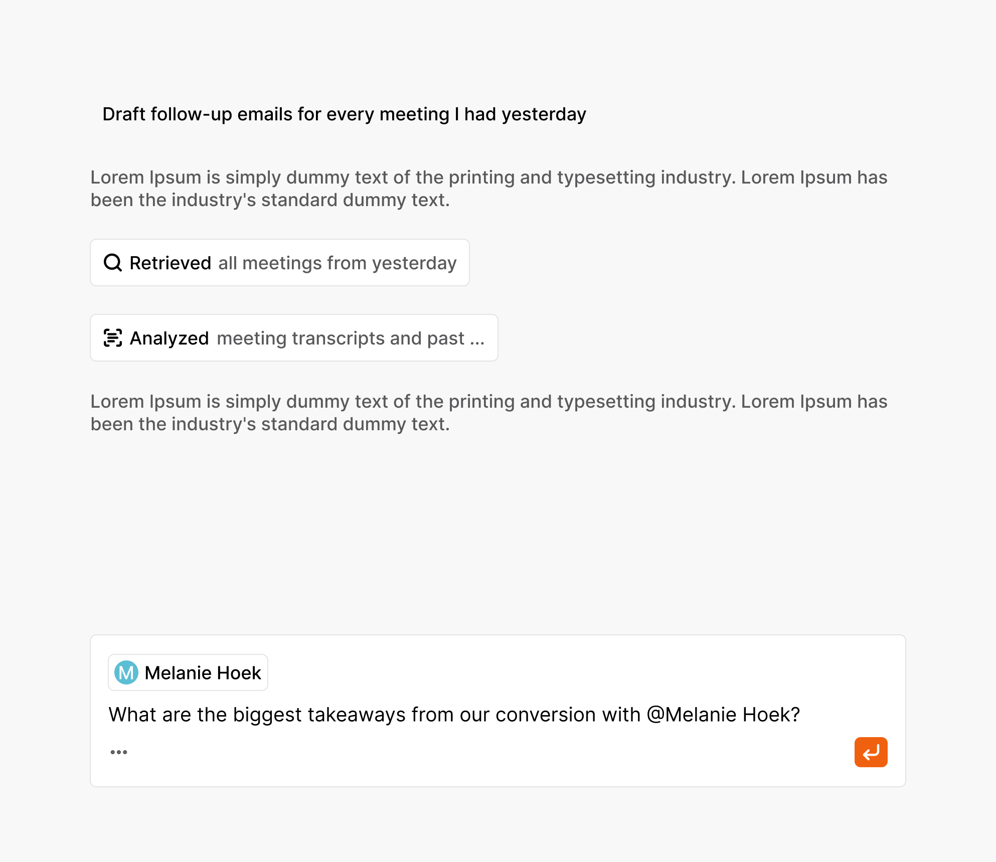 Surface insights instantly