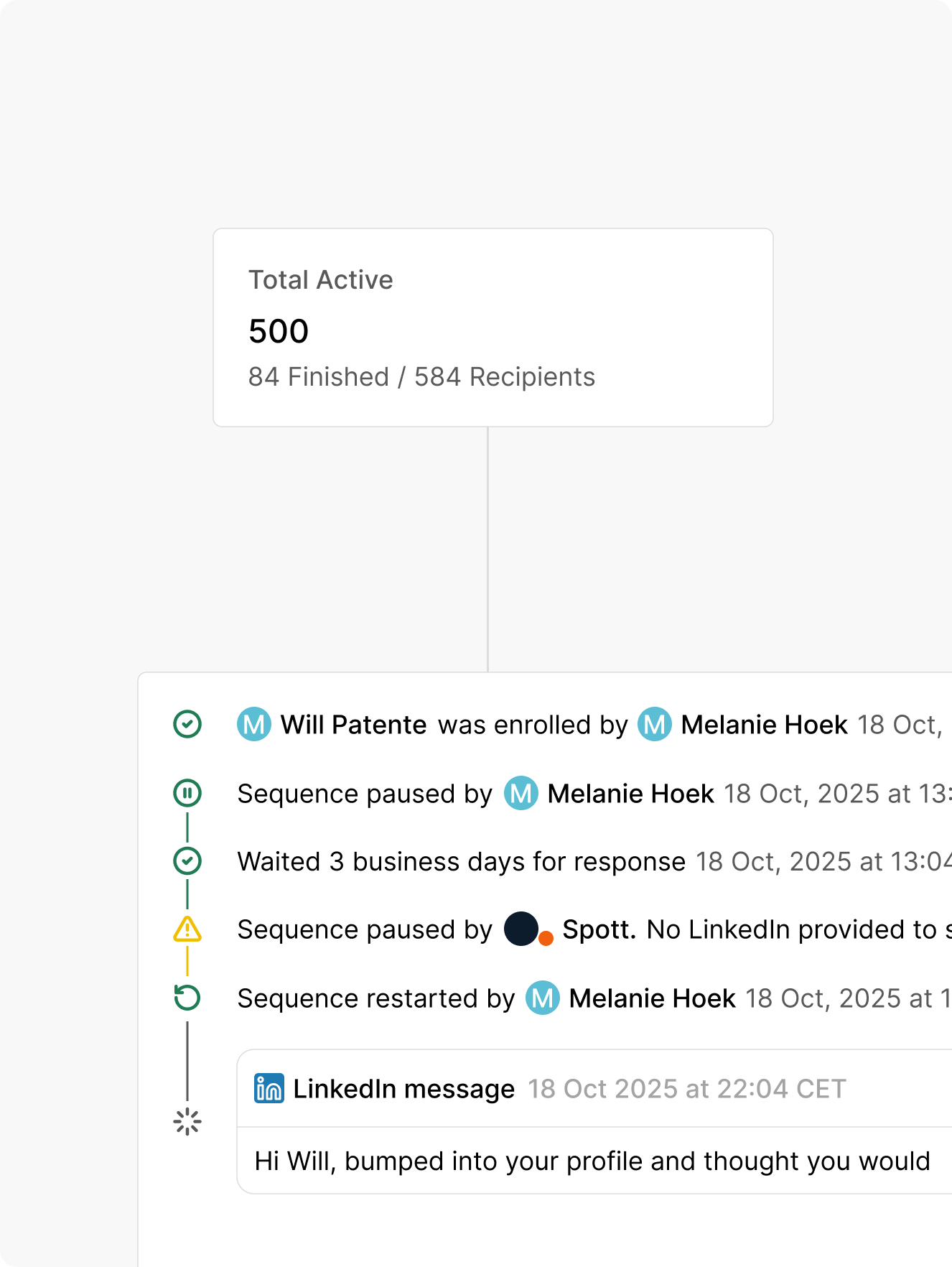 Never lose track of what happened