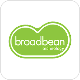 Broadbean Technology logo with green rounded shape and black text.