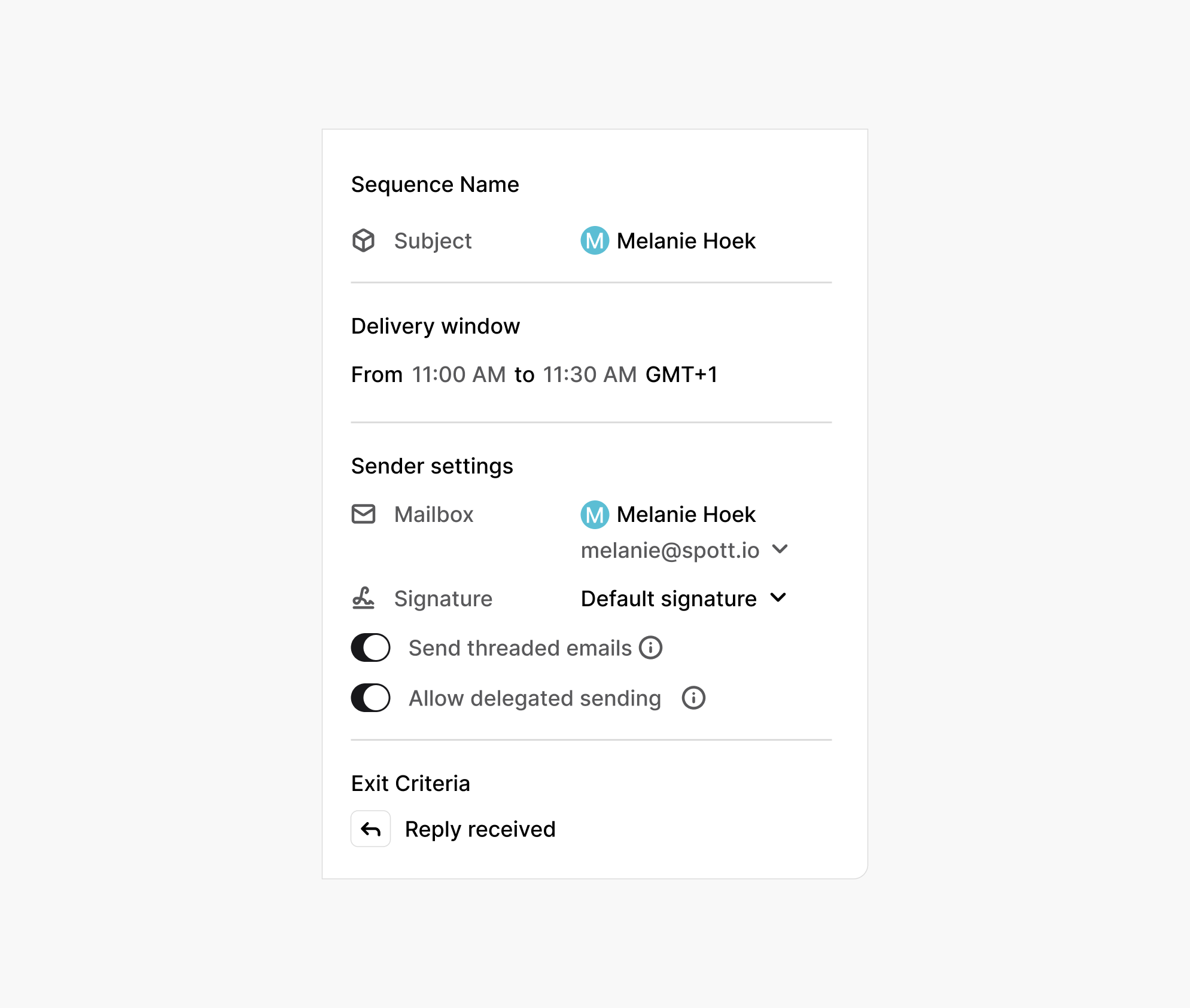 Configuration options