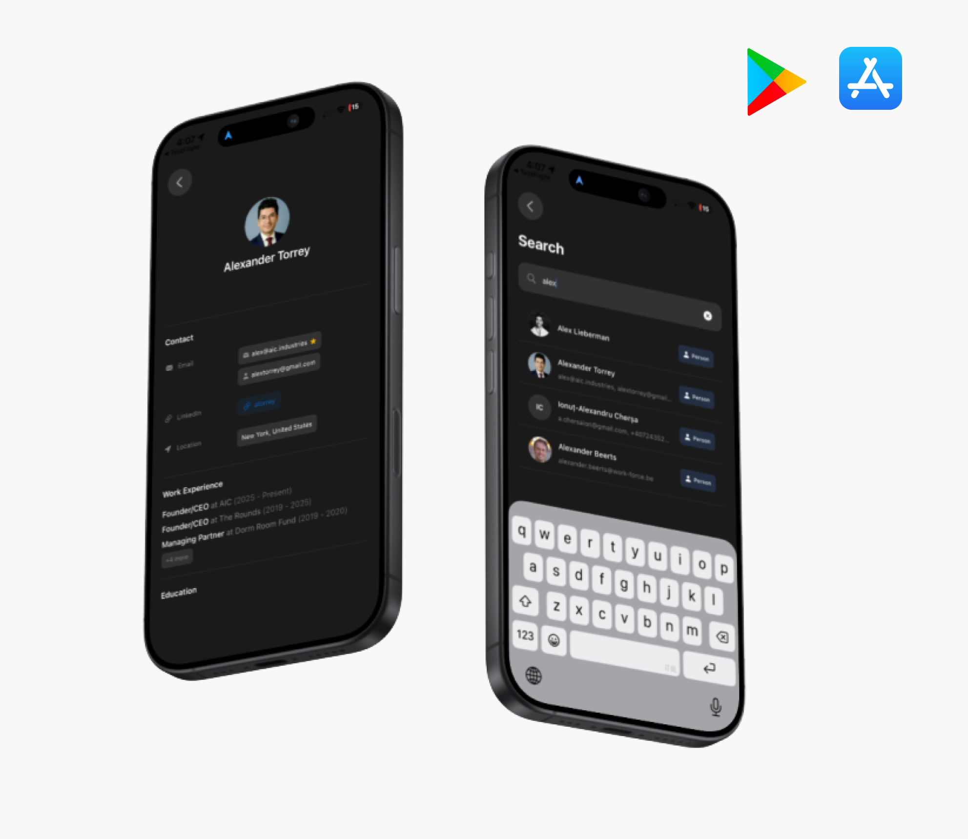 Mobile Contact Search