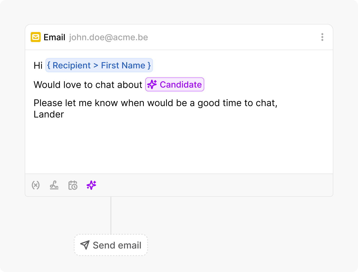 Personalized outreach at scale