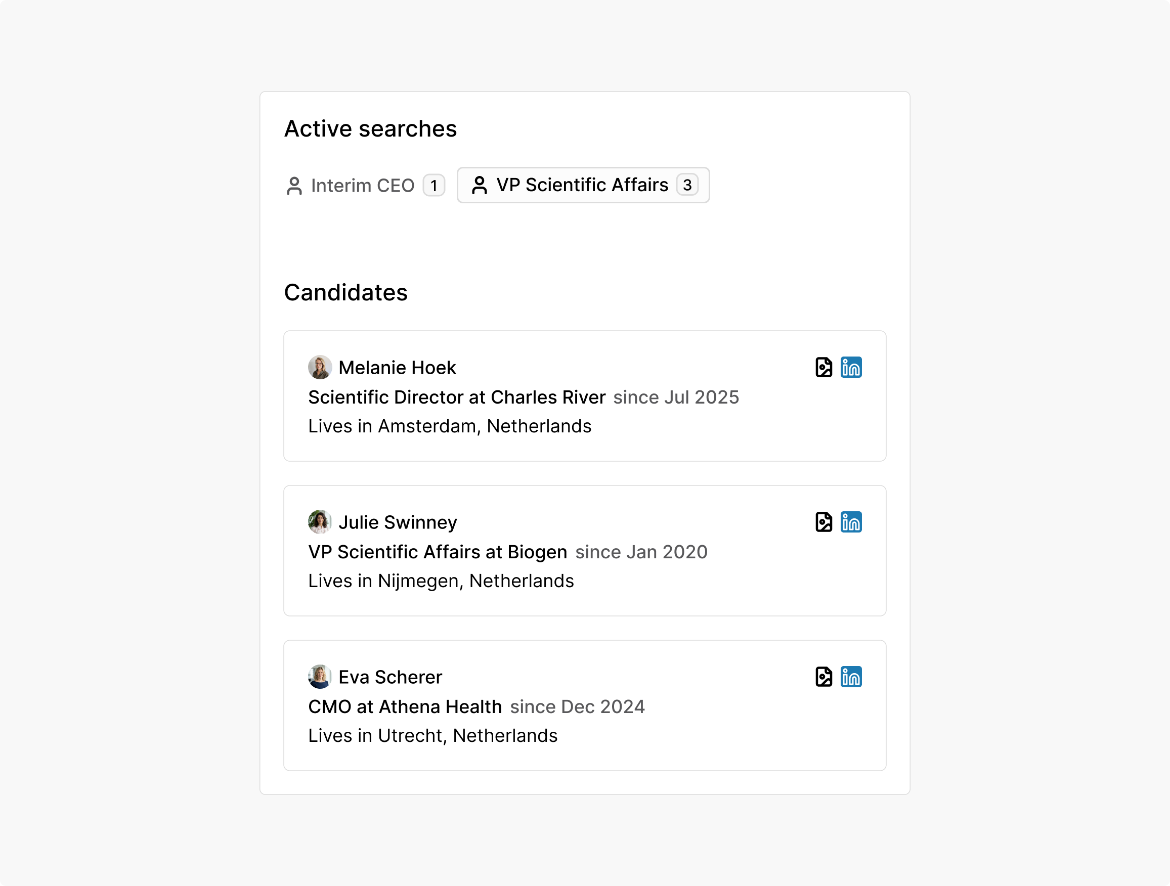 Refine to a shortlist