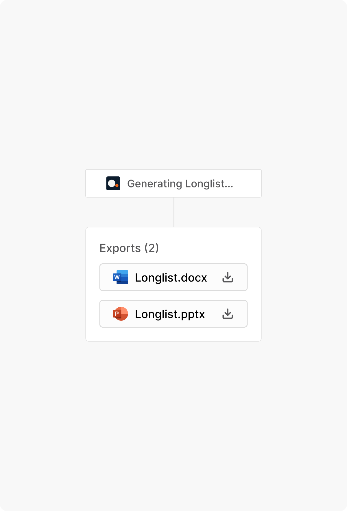 Generate long & short-list reports