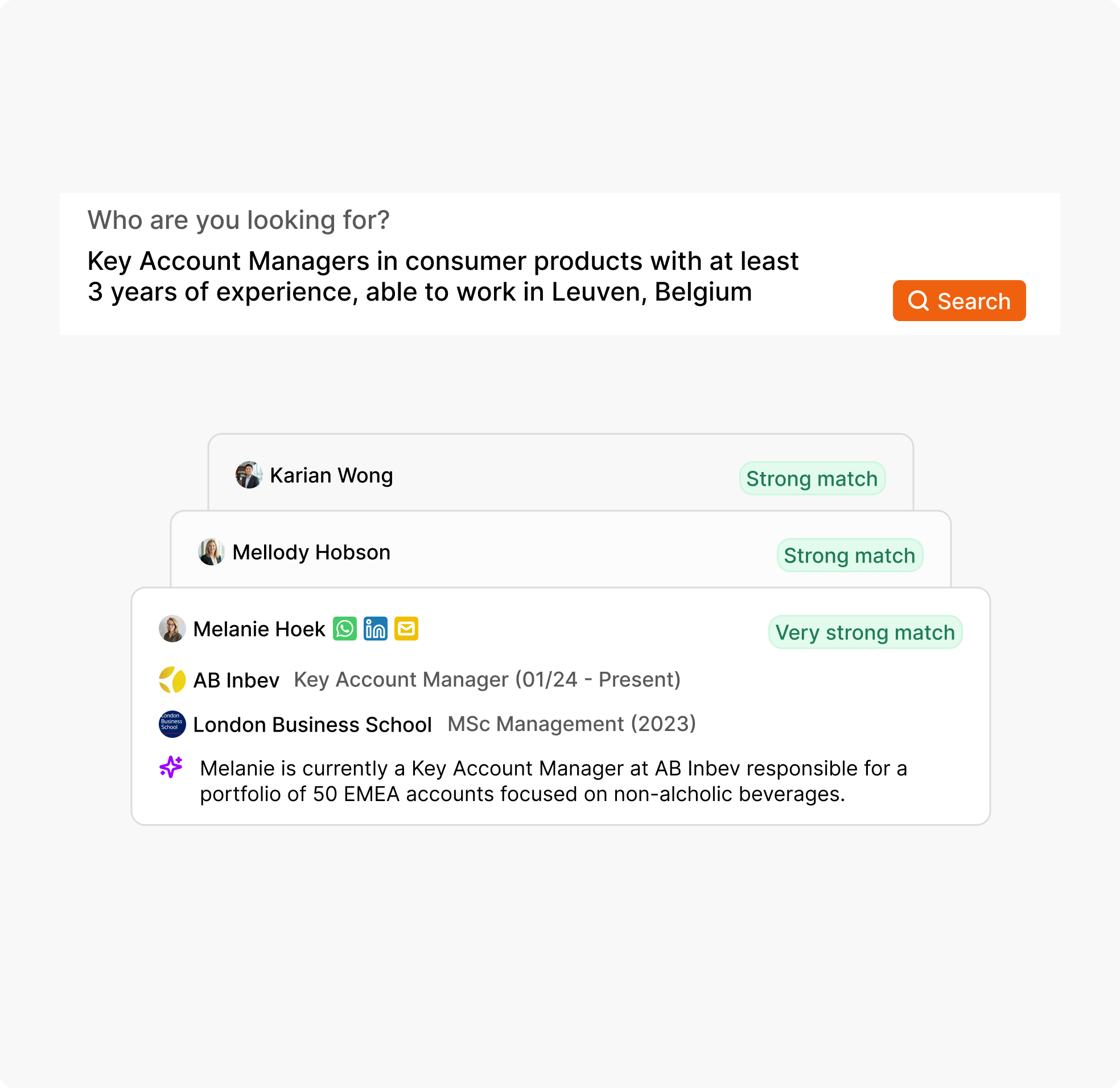 Semantic AI matching