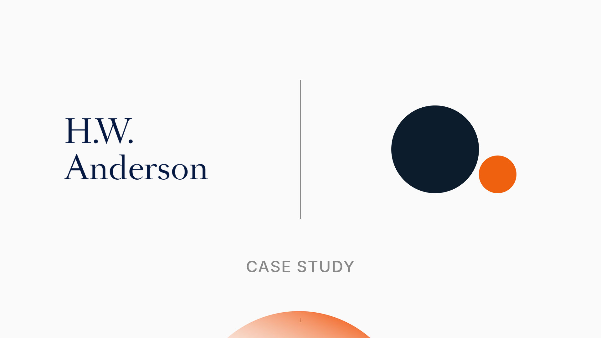 H.W. Anderson and Spott logos side by side, case study cover