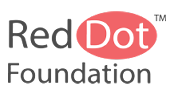 Word 'Dot' in white letters inside a red oval shape on a black background.