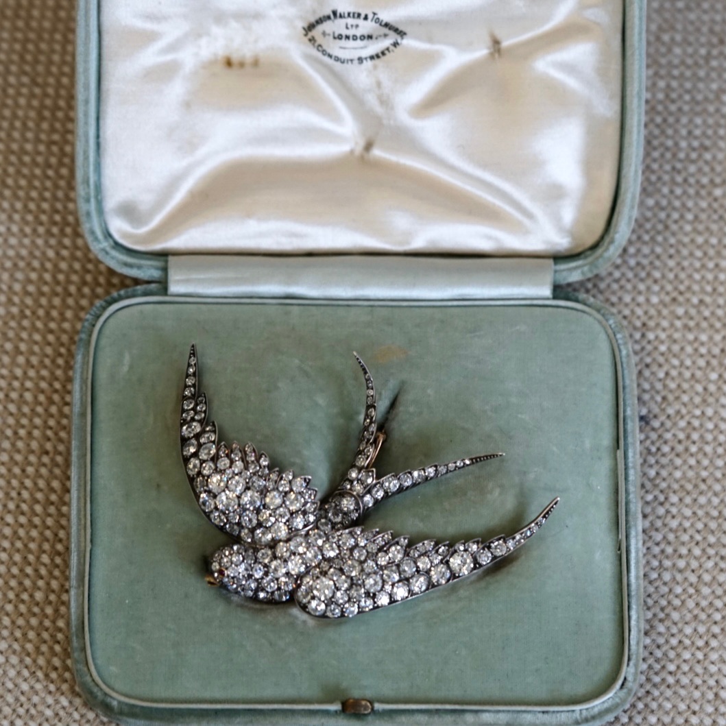 Magnificent Diamond Bird Brooch