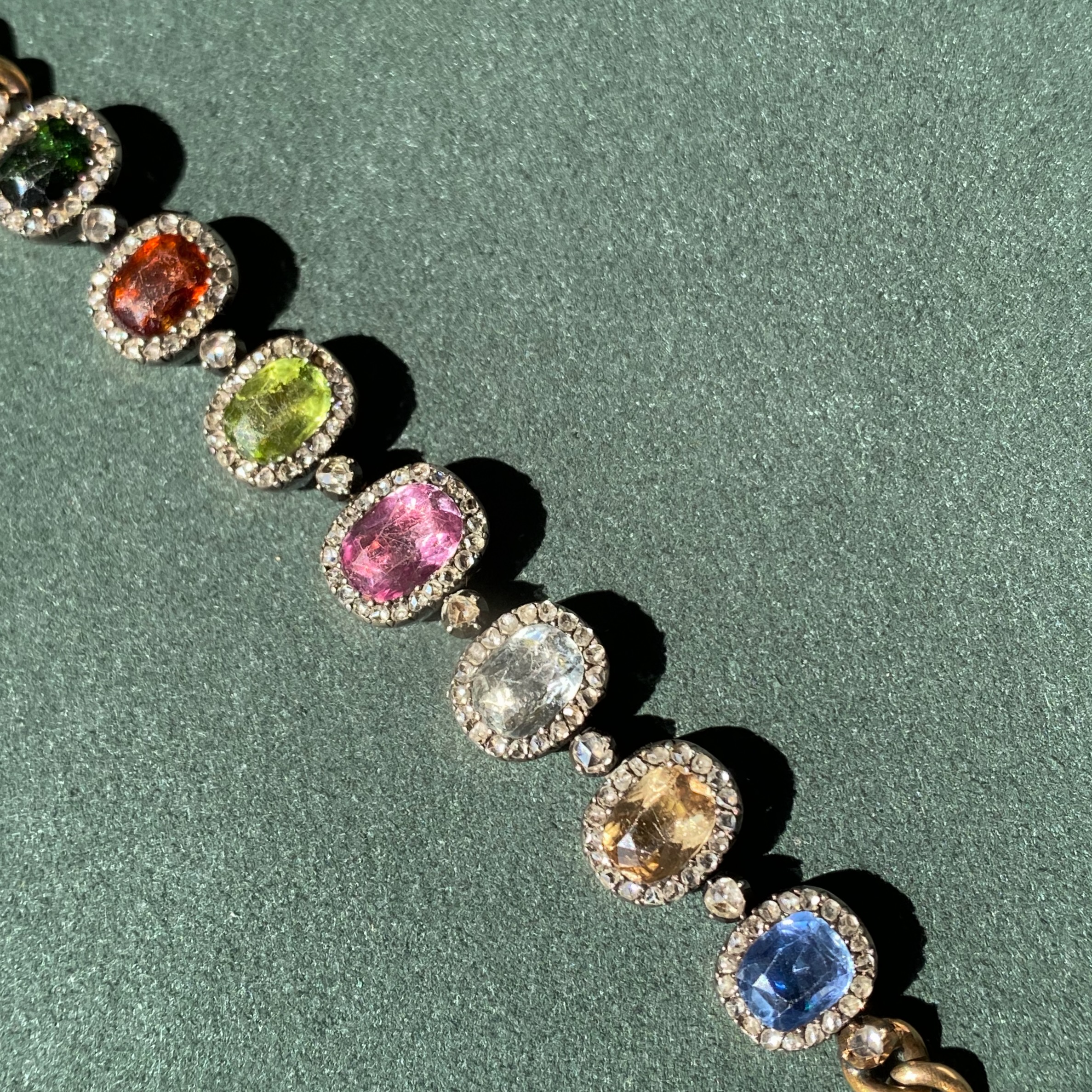 A rare Russian diamond and turquoise stag beetle brooch