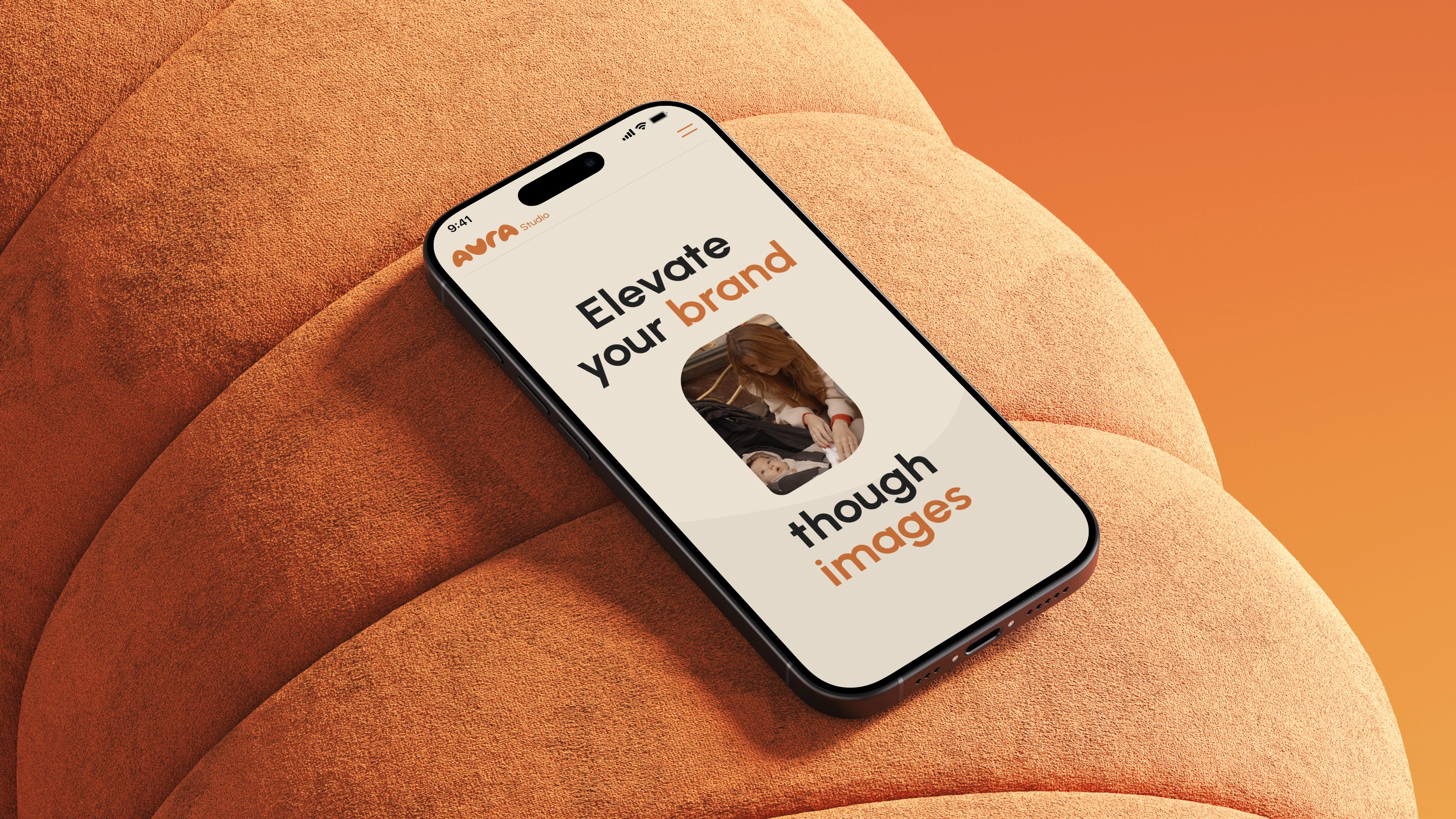 landing page mobile aura