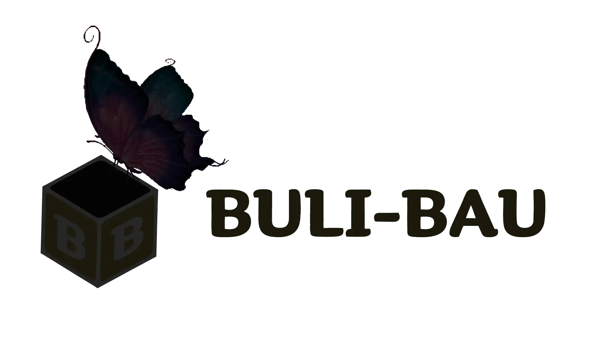 Buli-Bau Logo, goldene Variante für dunklen Hintergrund