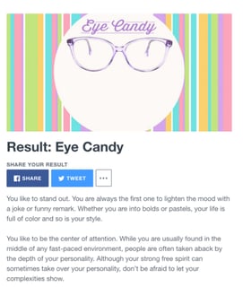 zennie share quiz results