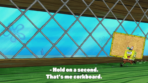 Krusty Crab corkboard gif