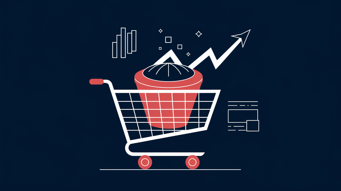Dashboard showing ecommerce conversion rate metrics and funnel analytics for an online store
