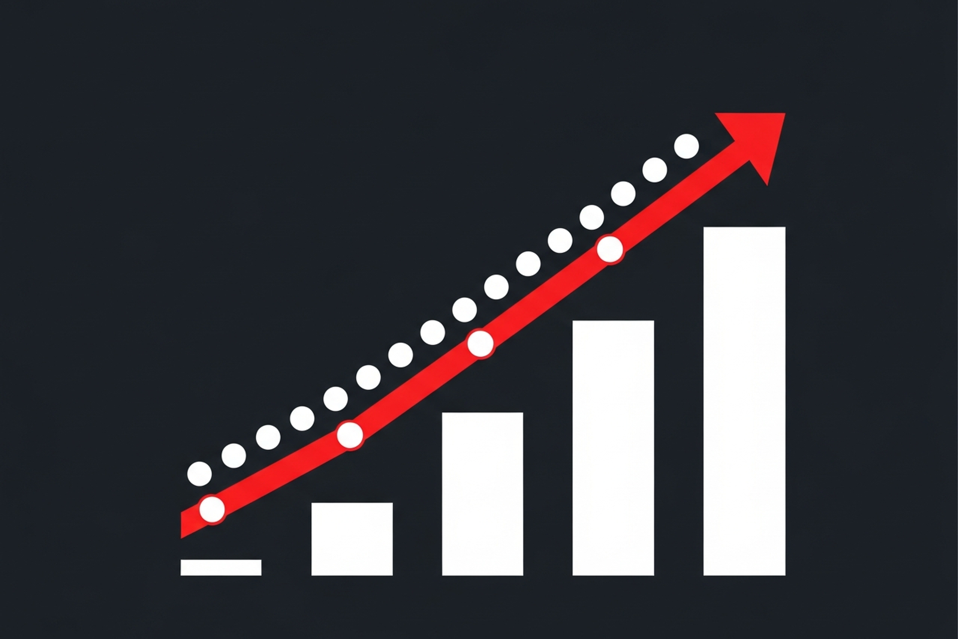 A laptop screen showing a Google Ads dashboard with SaaS campaign metrics and a rising conversion graph