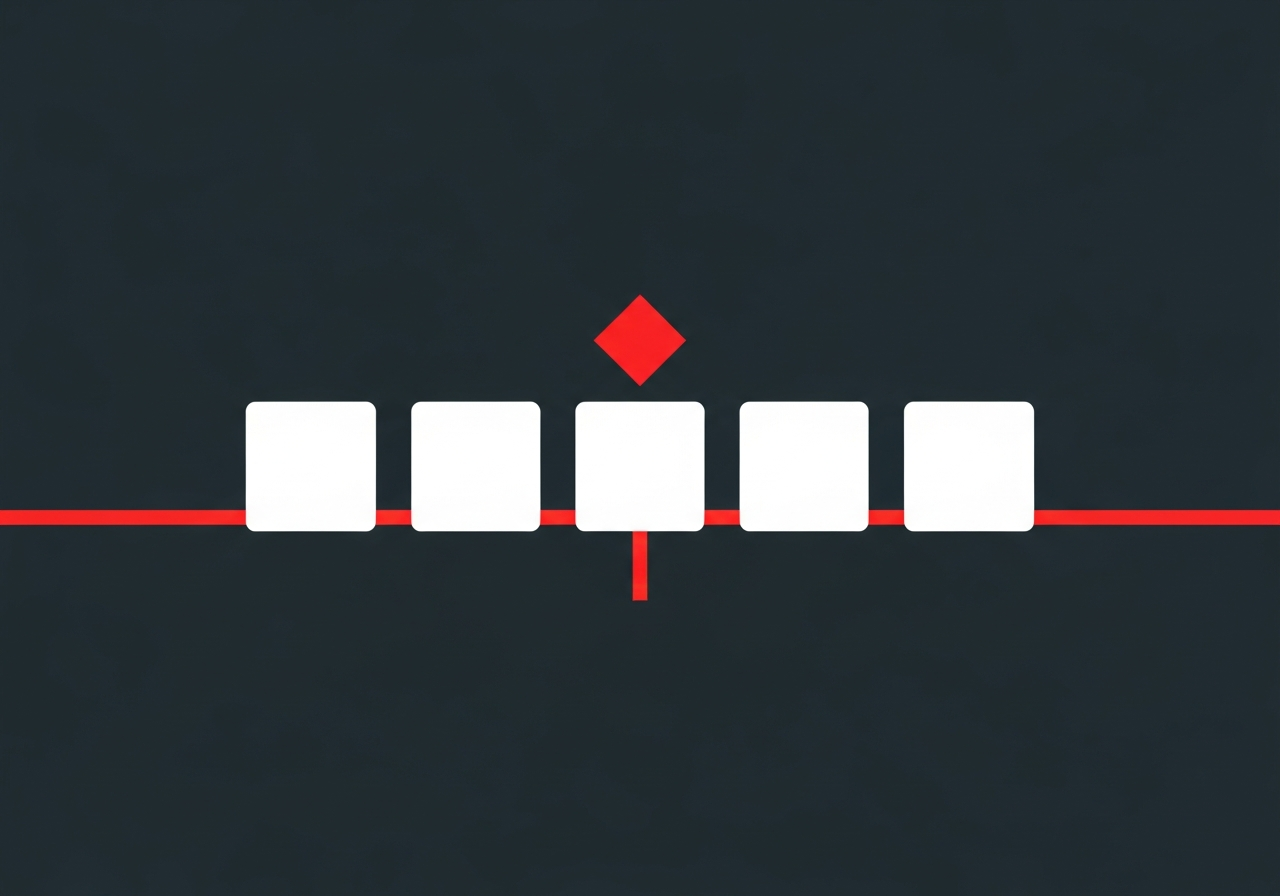 Flat design illustration of five ecommerce channel icons arranged around a central strategy node with red connecting lines on a dark charcoal background