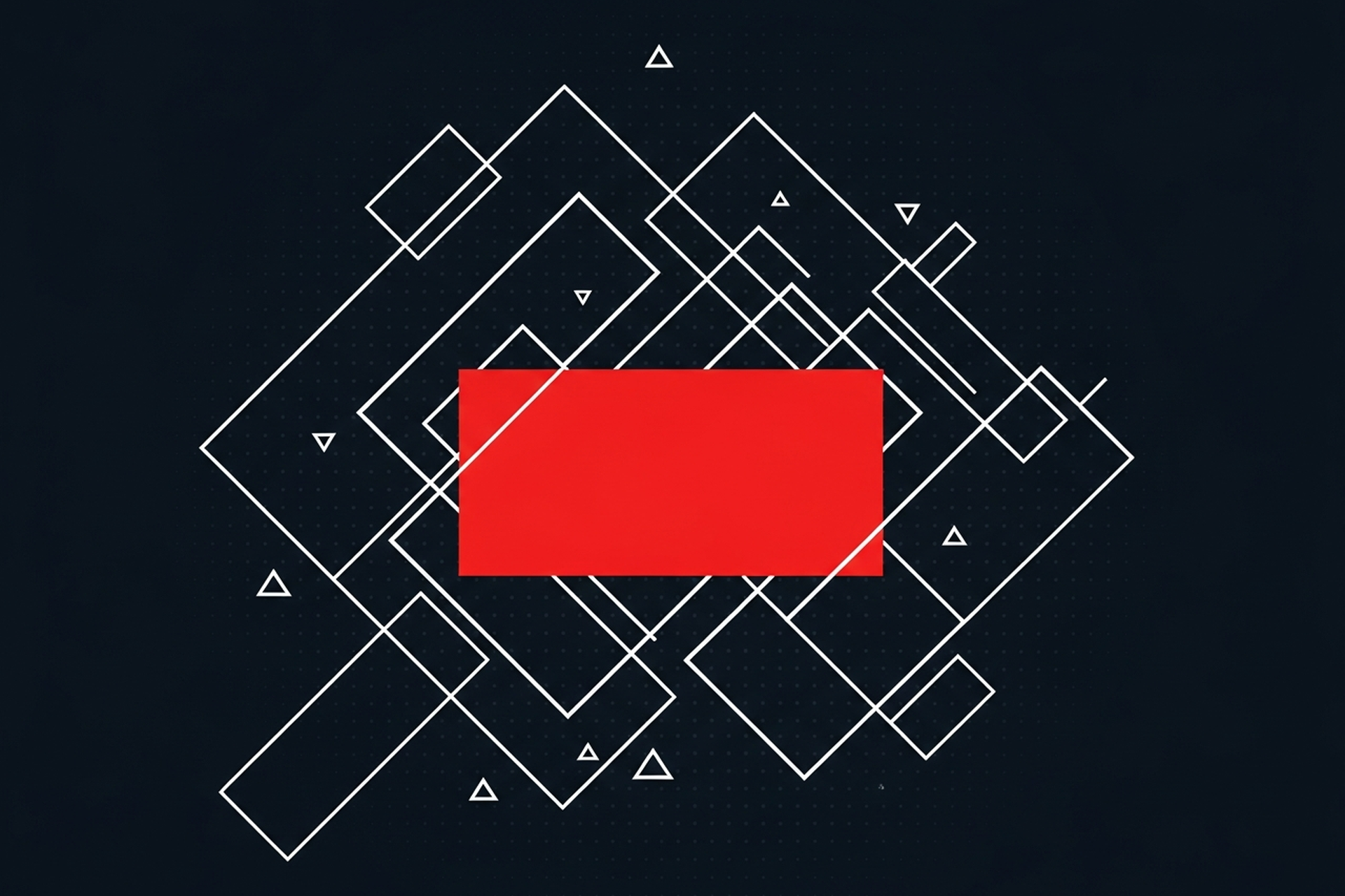 Flat geometric illustration showing a white shopping cart outline with upward-pointing arrows on a dark charcoal background, representing ecommerce digital marketing growth