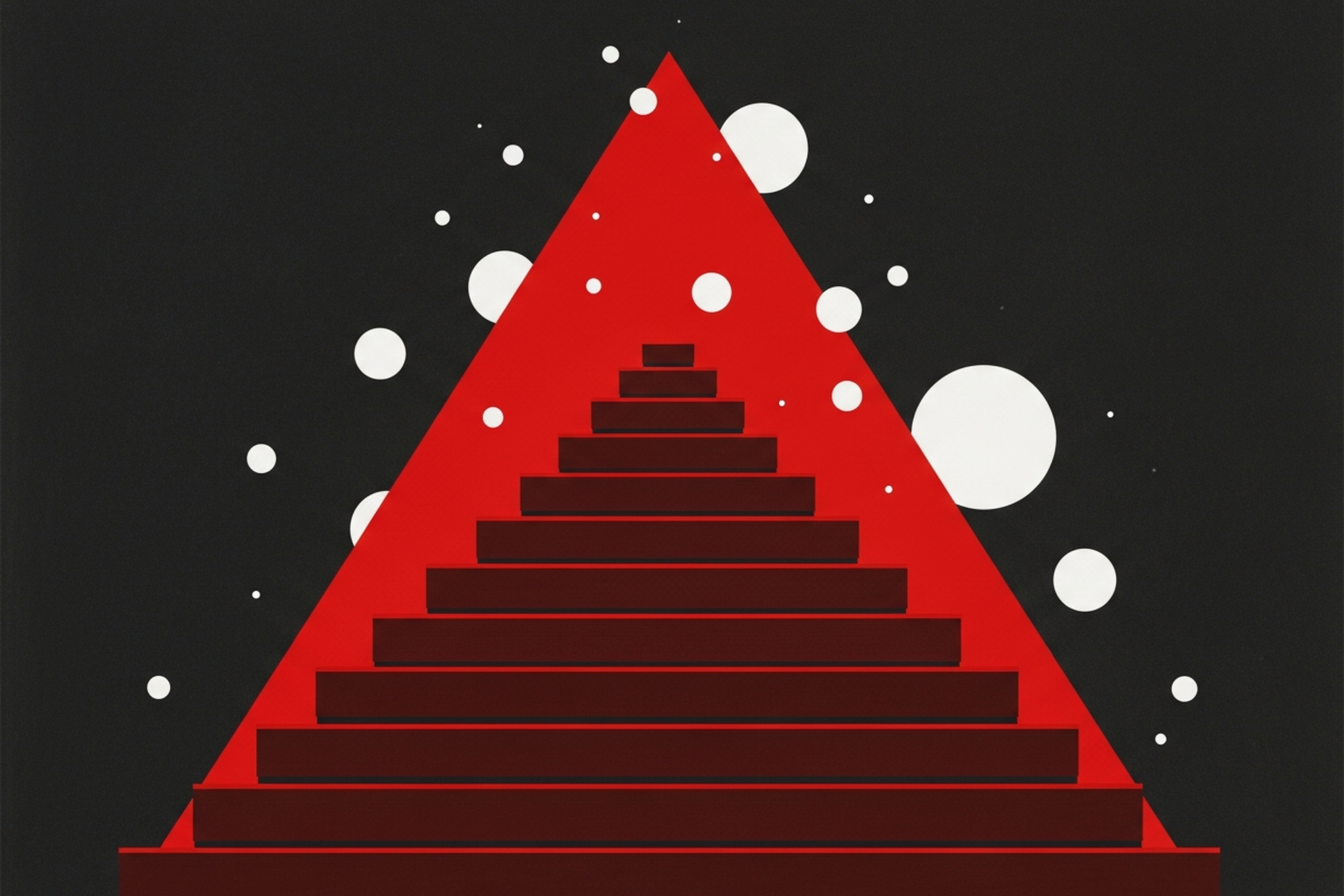 Abstract geometric diagram comparing SaaS pricing tiers and models with upward arrows on a dark background