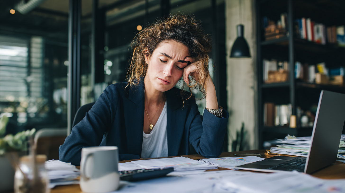 Frustrated business owner