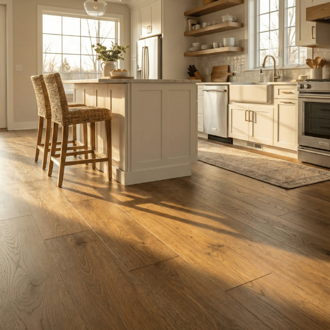 Laminate flooring installation - Summerfield, North Carolina. 