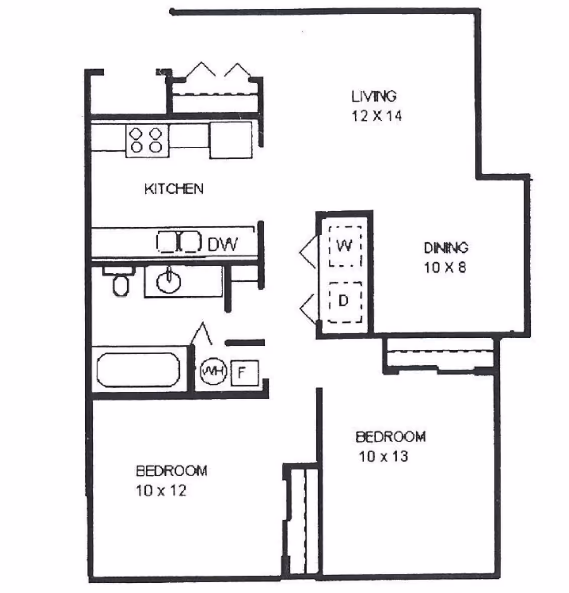 2x1 Floor Plan layout
