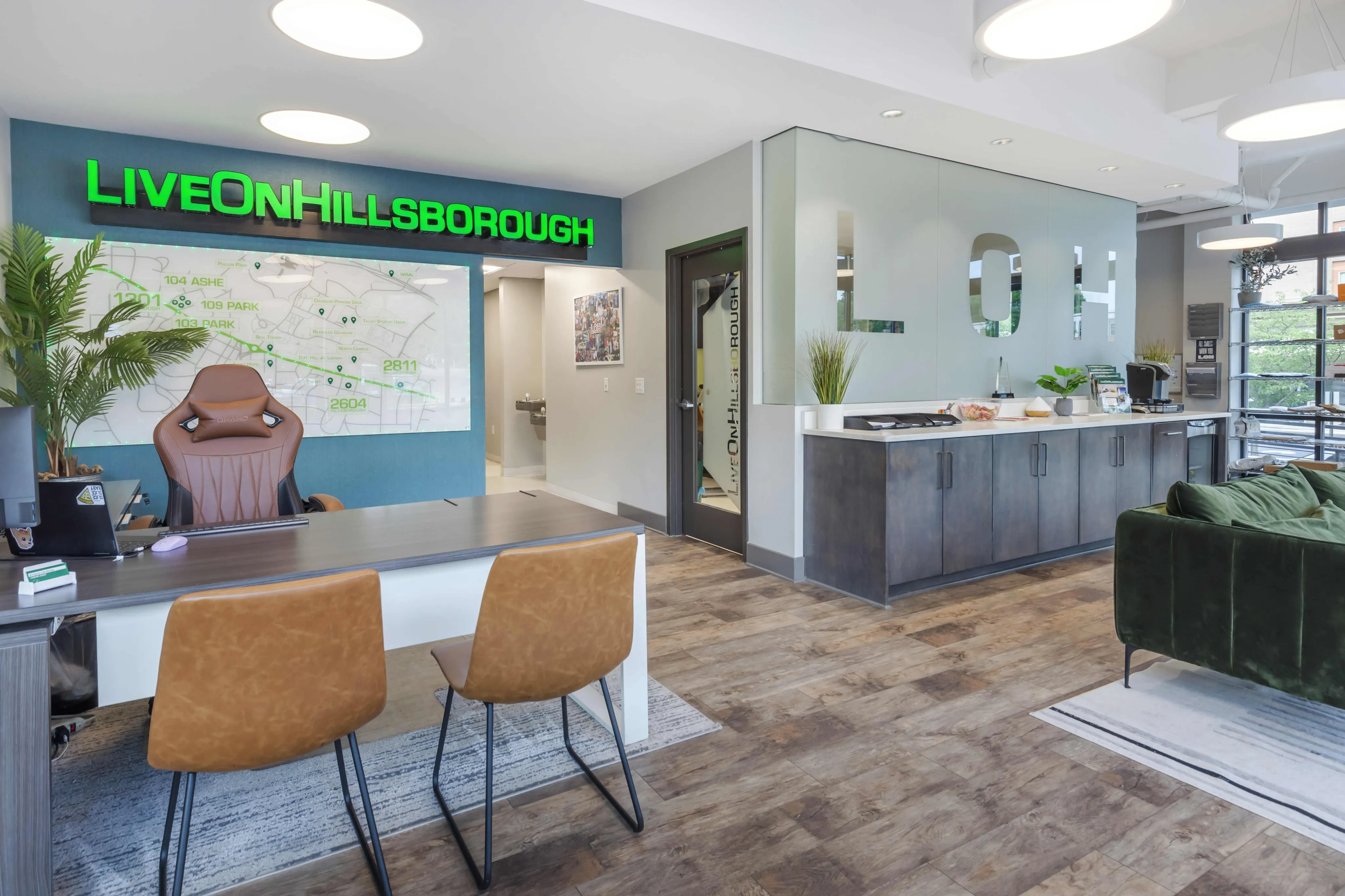 Live on Hillsborough leasing office