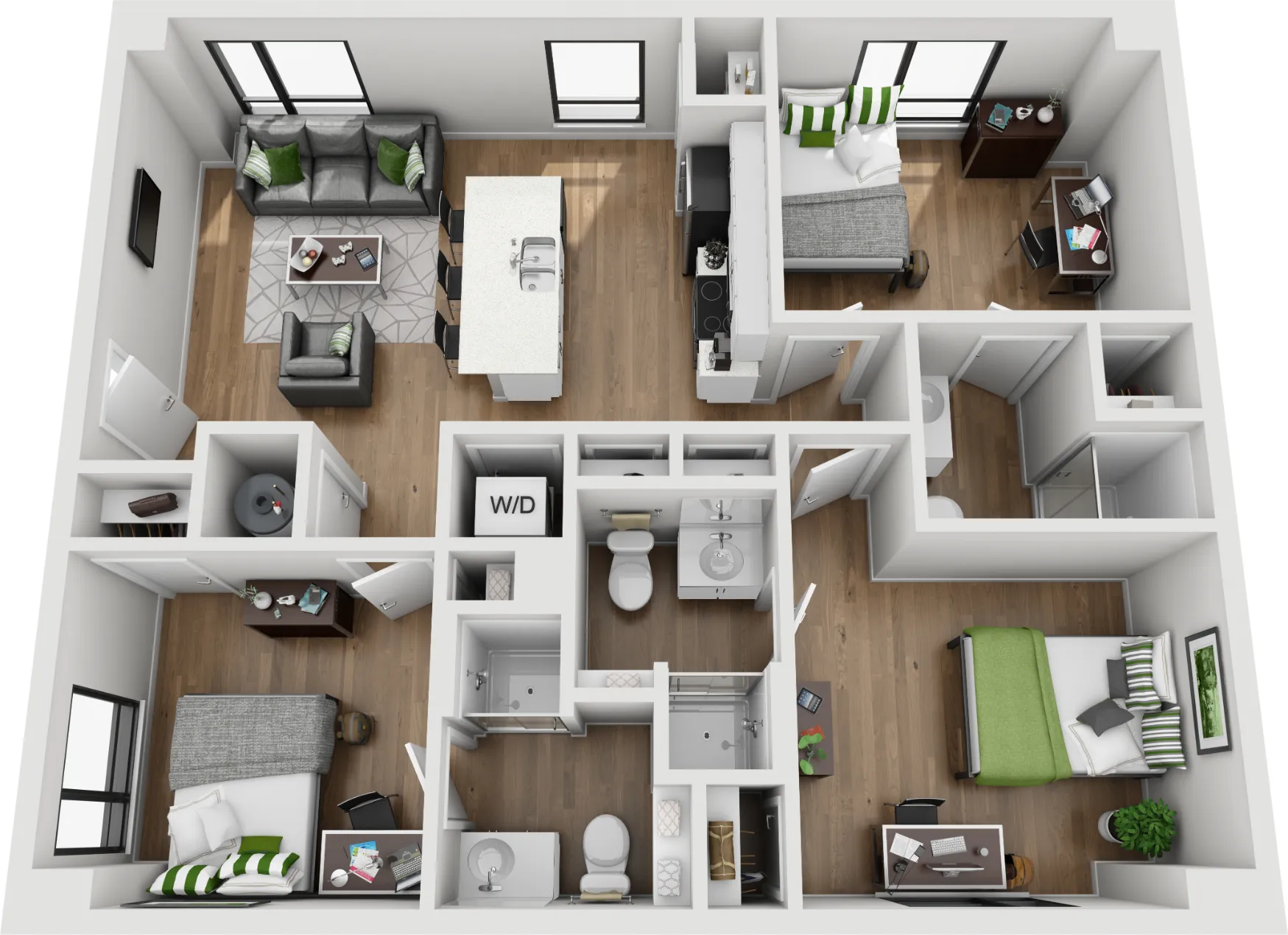 103 - 3x3 Floor Plan Layout
