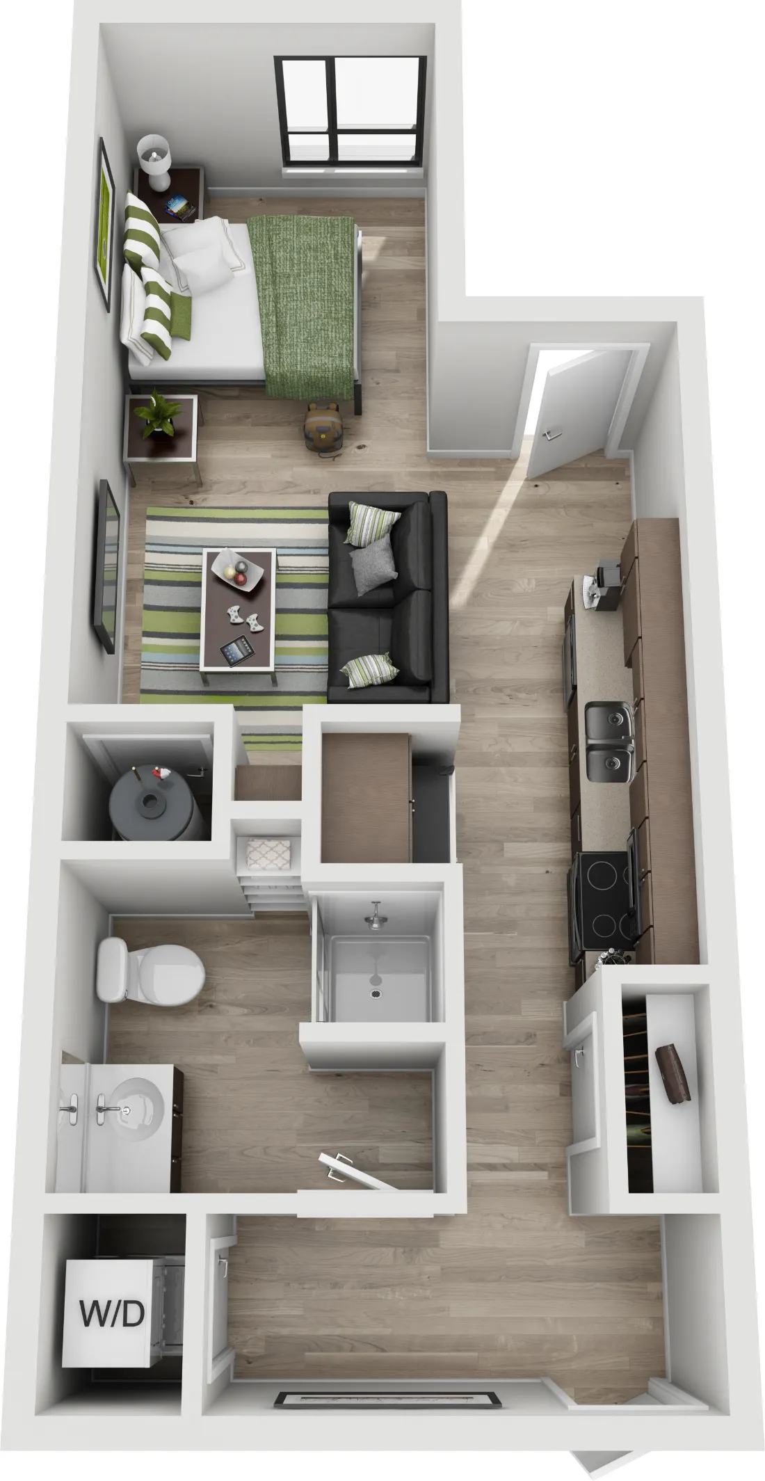 1301 - Studio Floor Plan Layout