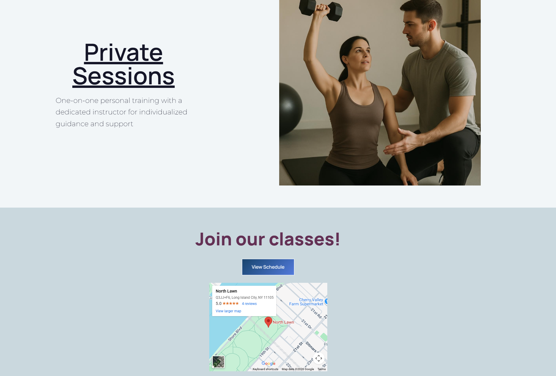 Website design project for fitness brand - K Art Design Studio