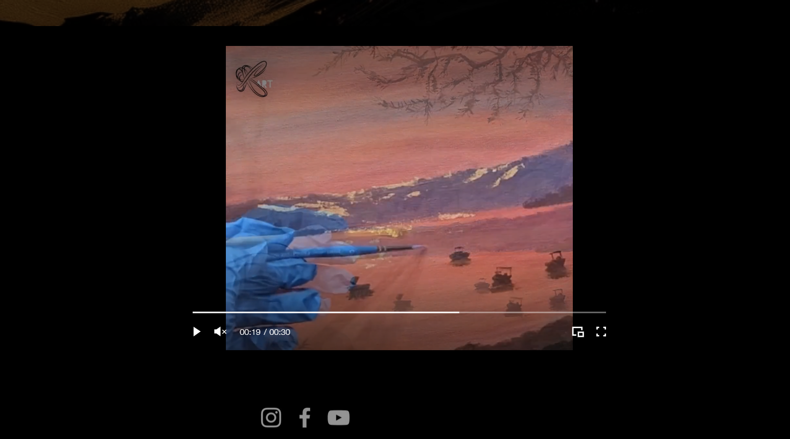 Website design project for art and painting studio brand - K Art Design Studio