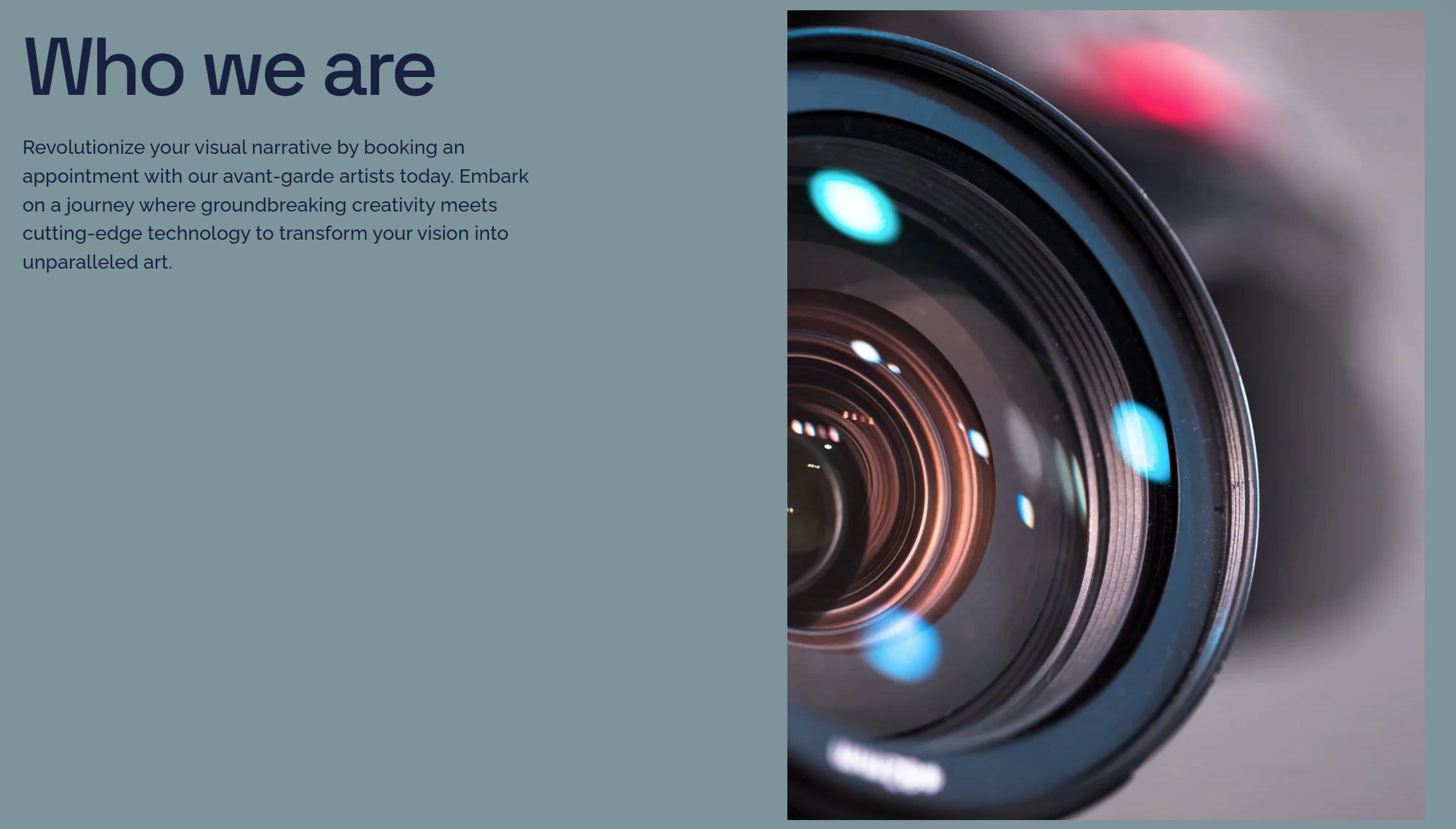 Website design project for photography website brand - K Art Design Studio