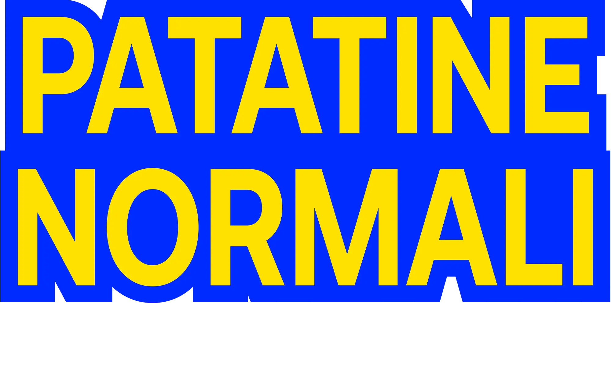 Scritta Patatine Normali Patty
