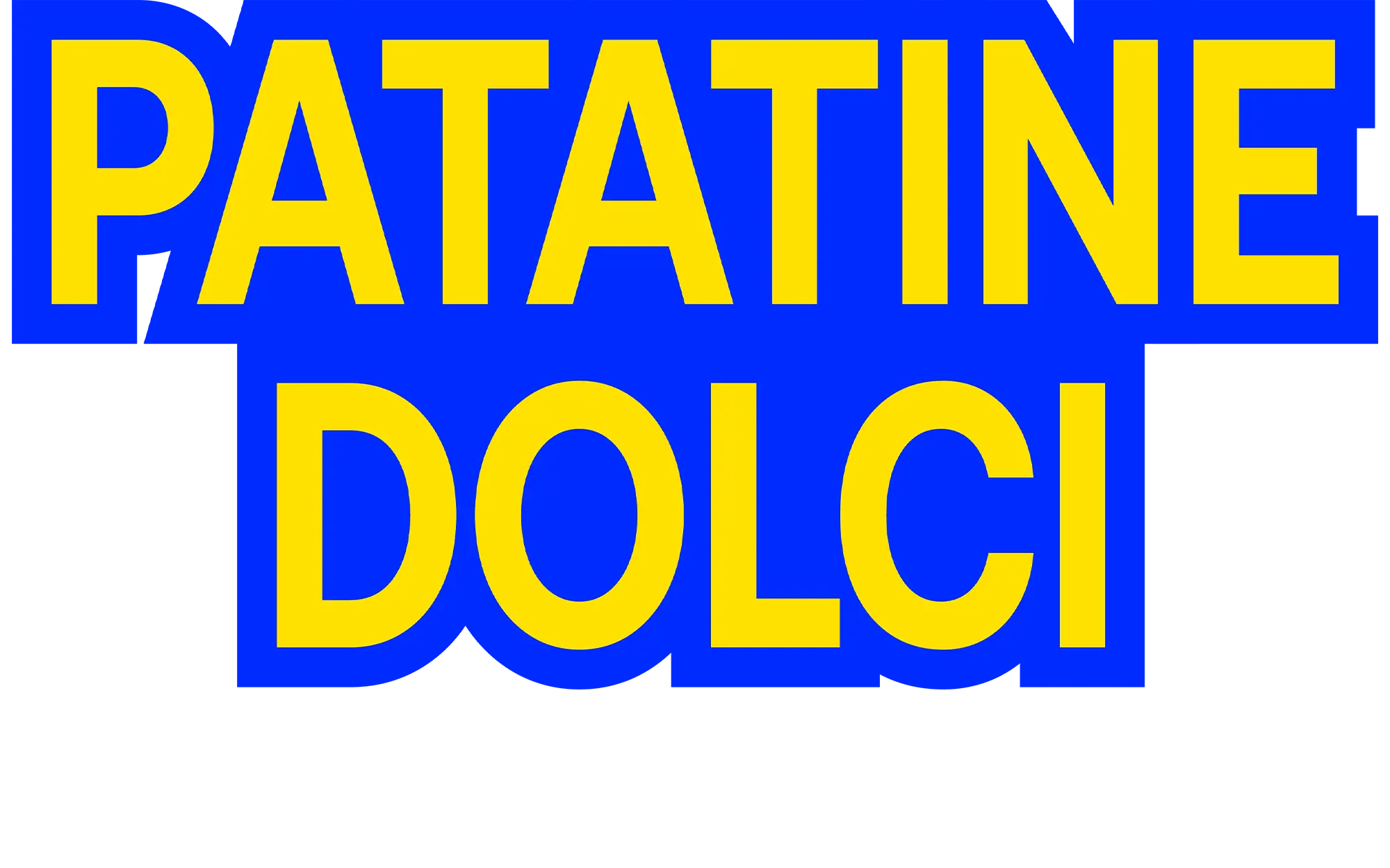 Scritta Patatine Dolci Patty