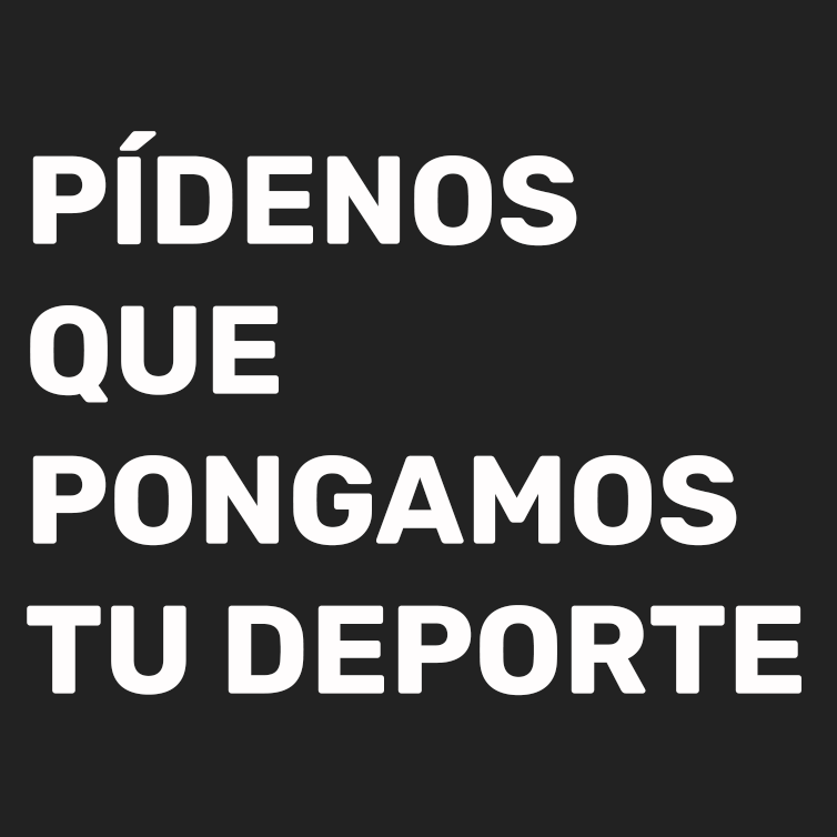 pídenos que pongamos tu deporte favorito