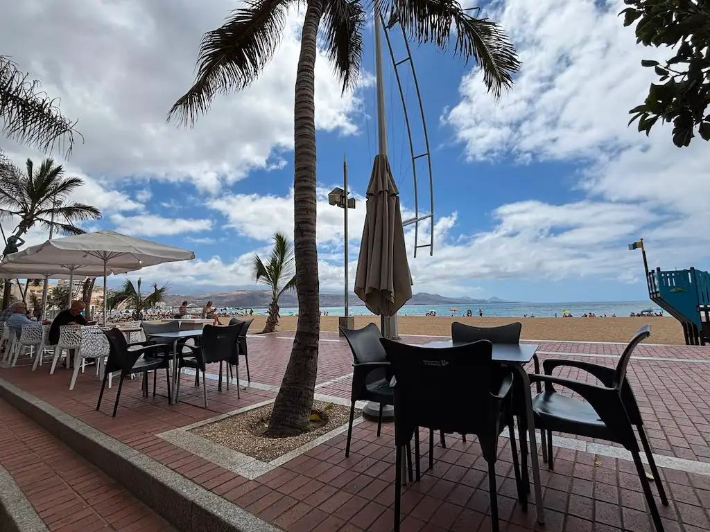 The Irish Anchor Sports Bar Las Palmas -  terrace right by the beach