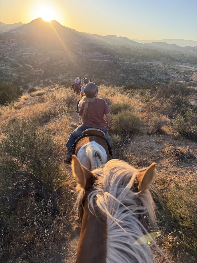 sunset trail horseback riding