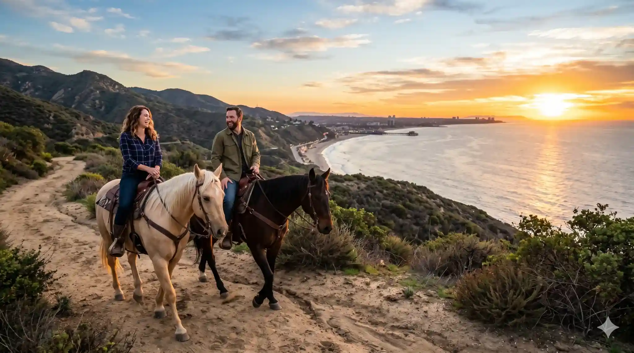 Couples Horseback Riding in Los Angeles