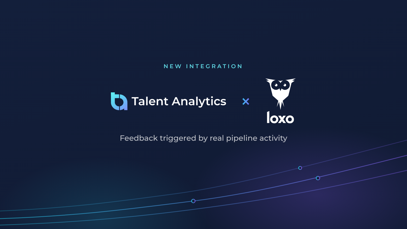 Talent Analytics and Loxo logos announcing the new integration