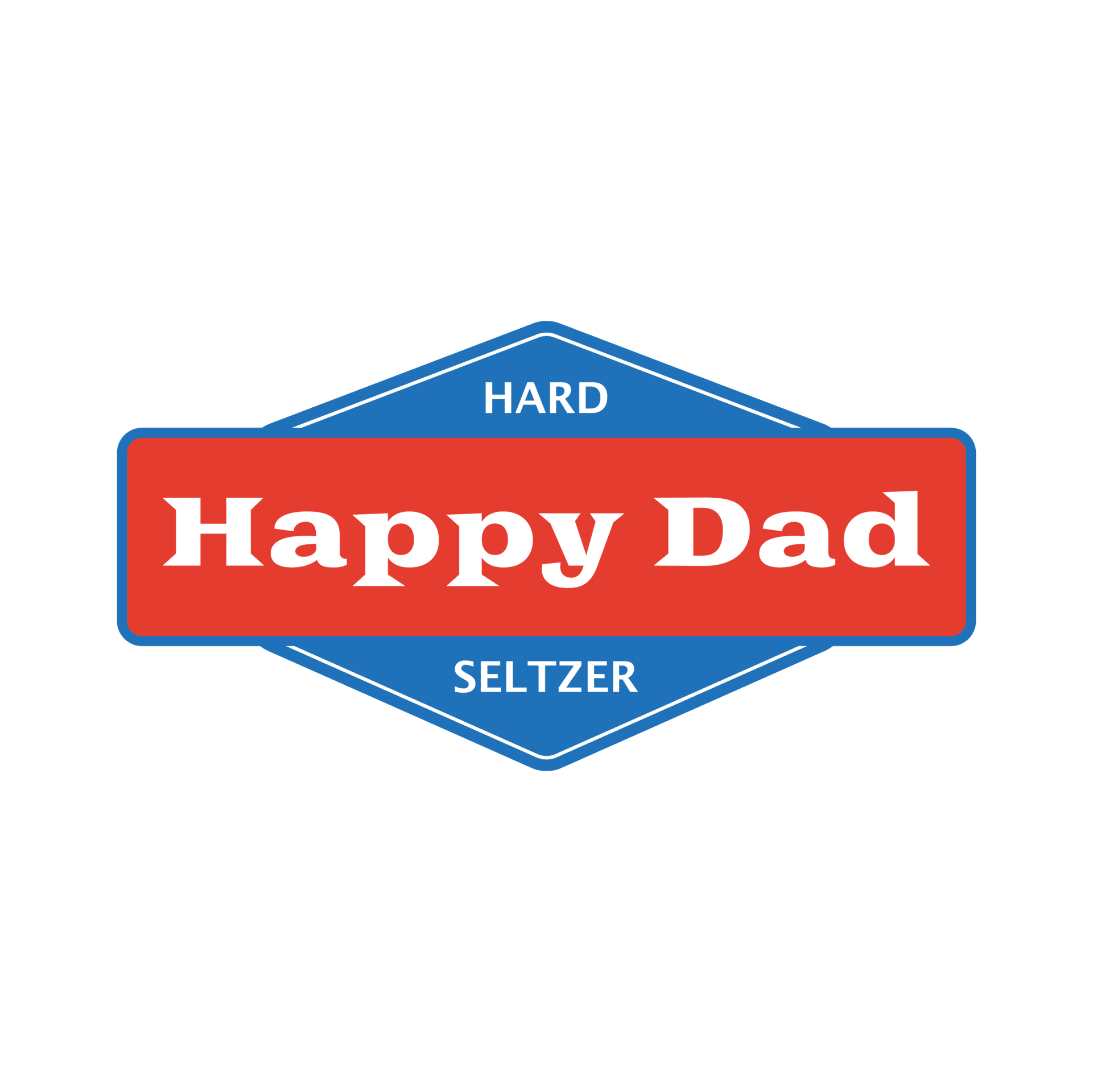 Happy Dad Hard Seltzer Outlined