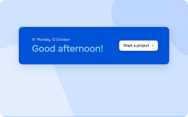 Starting a project from an address and linking a client