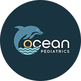 Logo of Ocean Pediatrics, a pediatrics group in Orange County, California, designed by a top creative marketing agency.