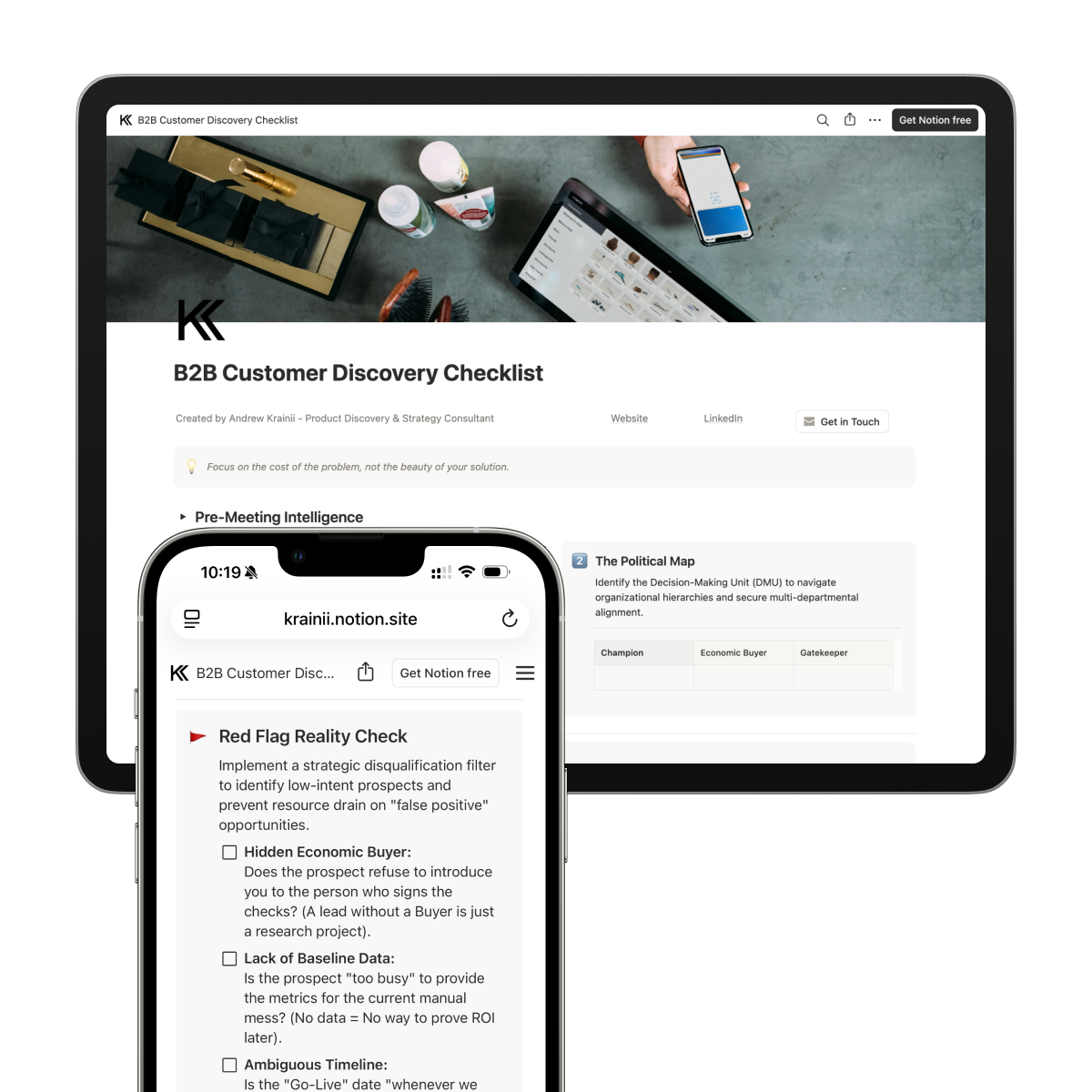 B2B Customer Discovery Checklist