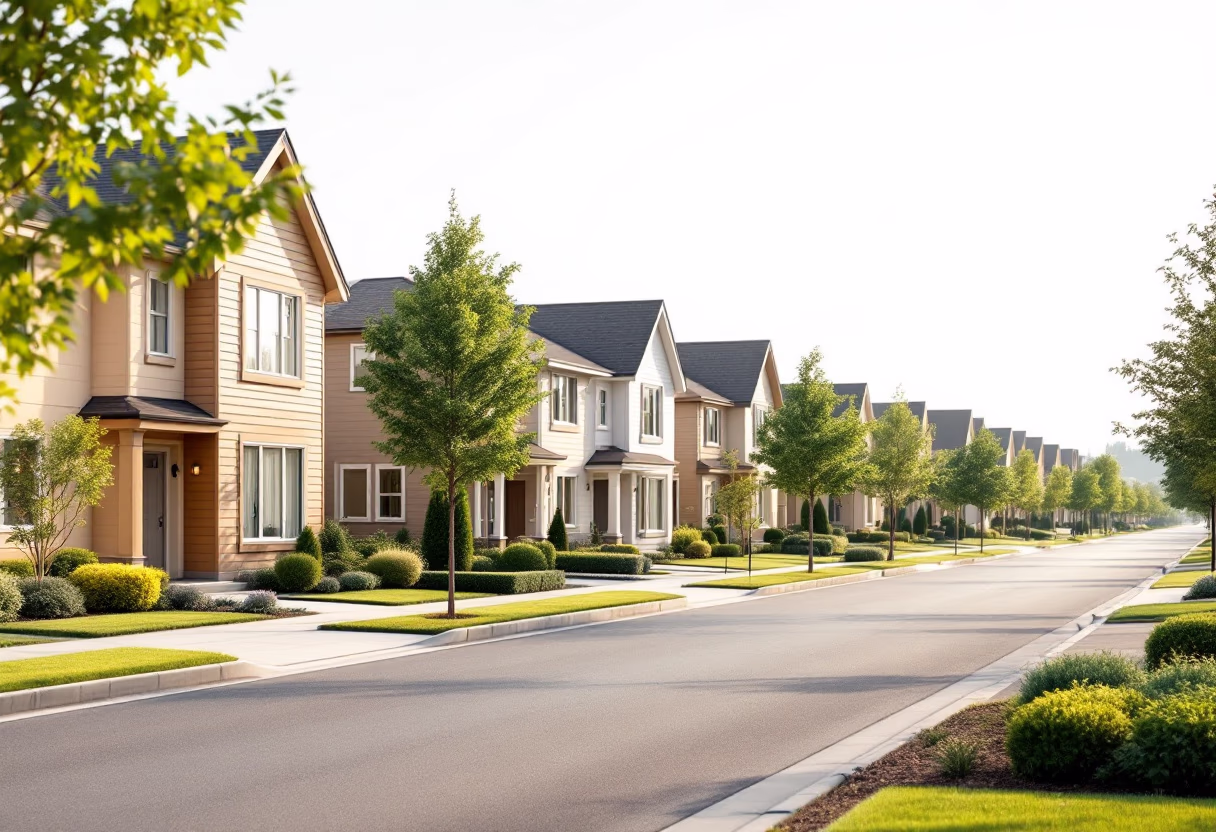 [background image] image of suburban neighborhood