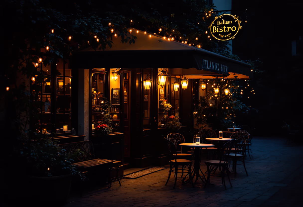 image of the restaurant building (for an italian restaurant)