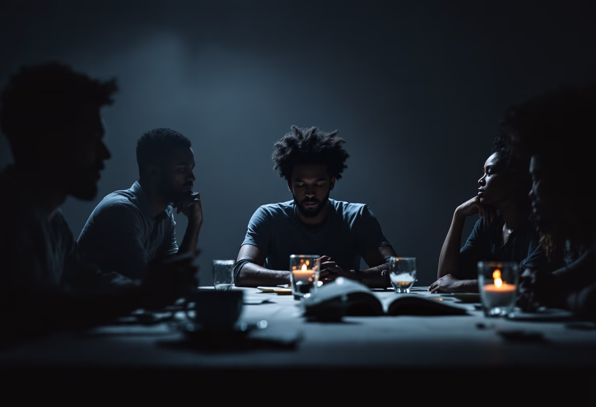 image of a diverse team in a meeting (for a edtech)