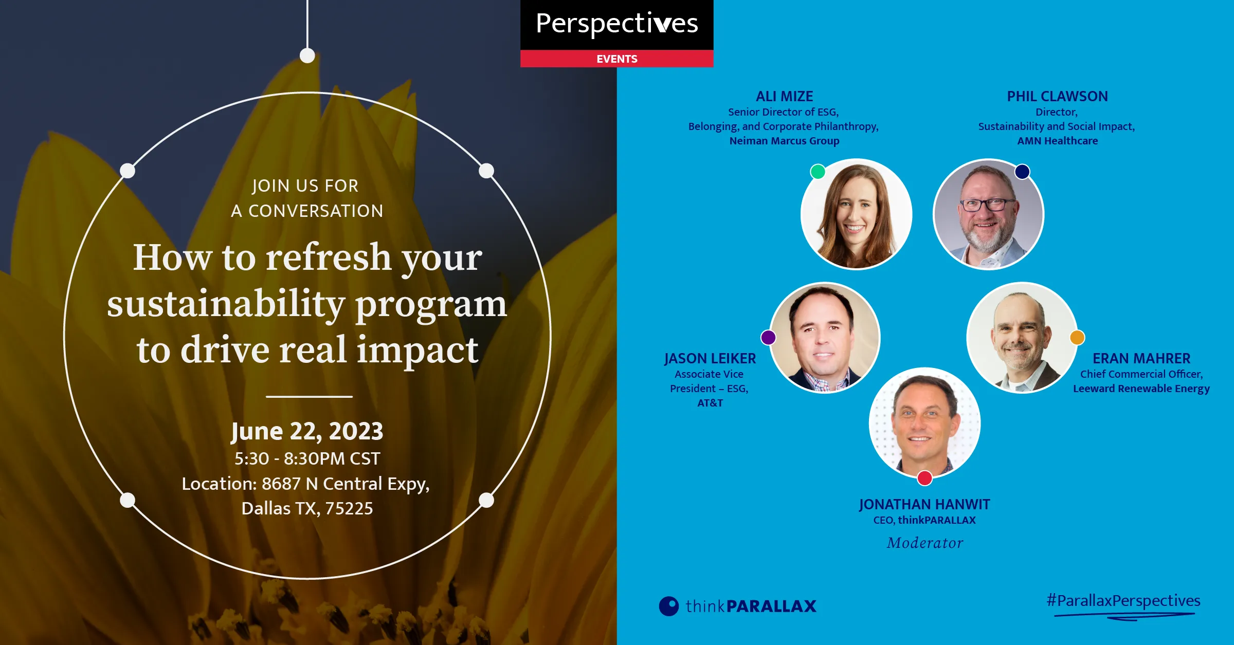 Past event: Perspectives Dallas: how to refresh your sustainability programs to drive real impact