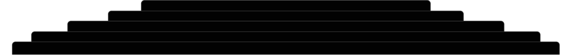 Black staircase with seven steps shown in silhouette on a transparent background.